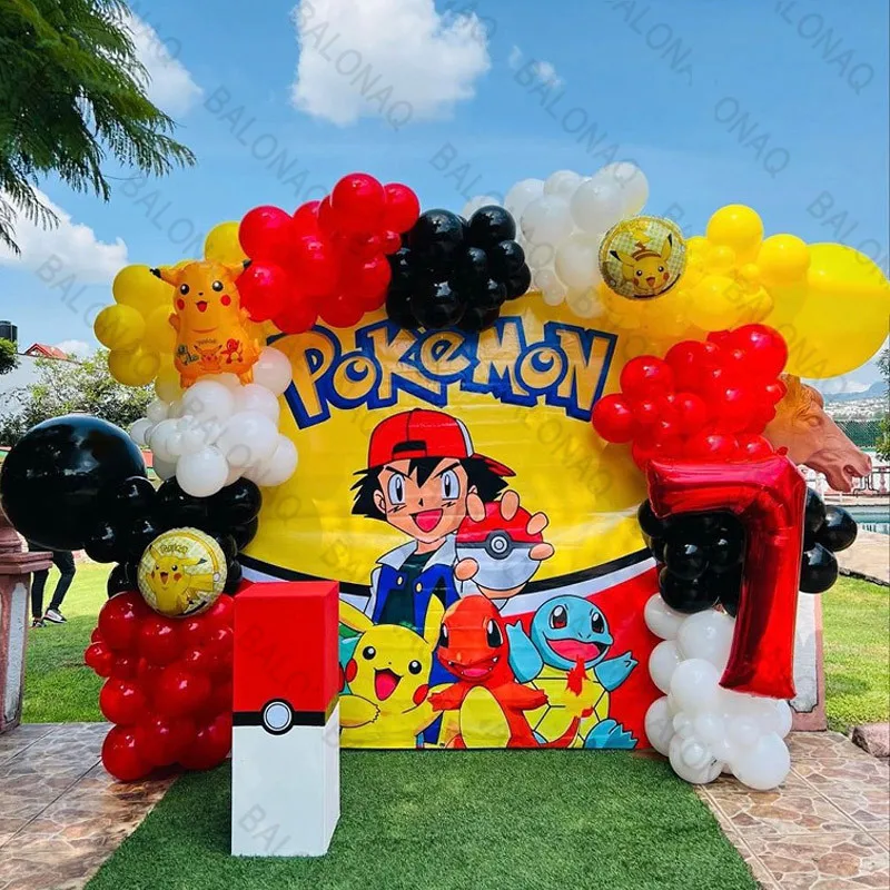 126pcs Cartoon Pikachu Theme B - đánh giá và giá Balloon Arch Kit