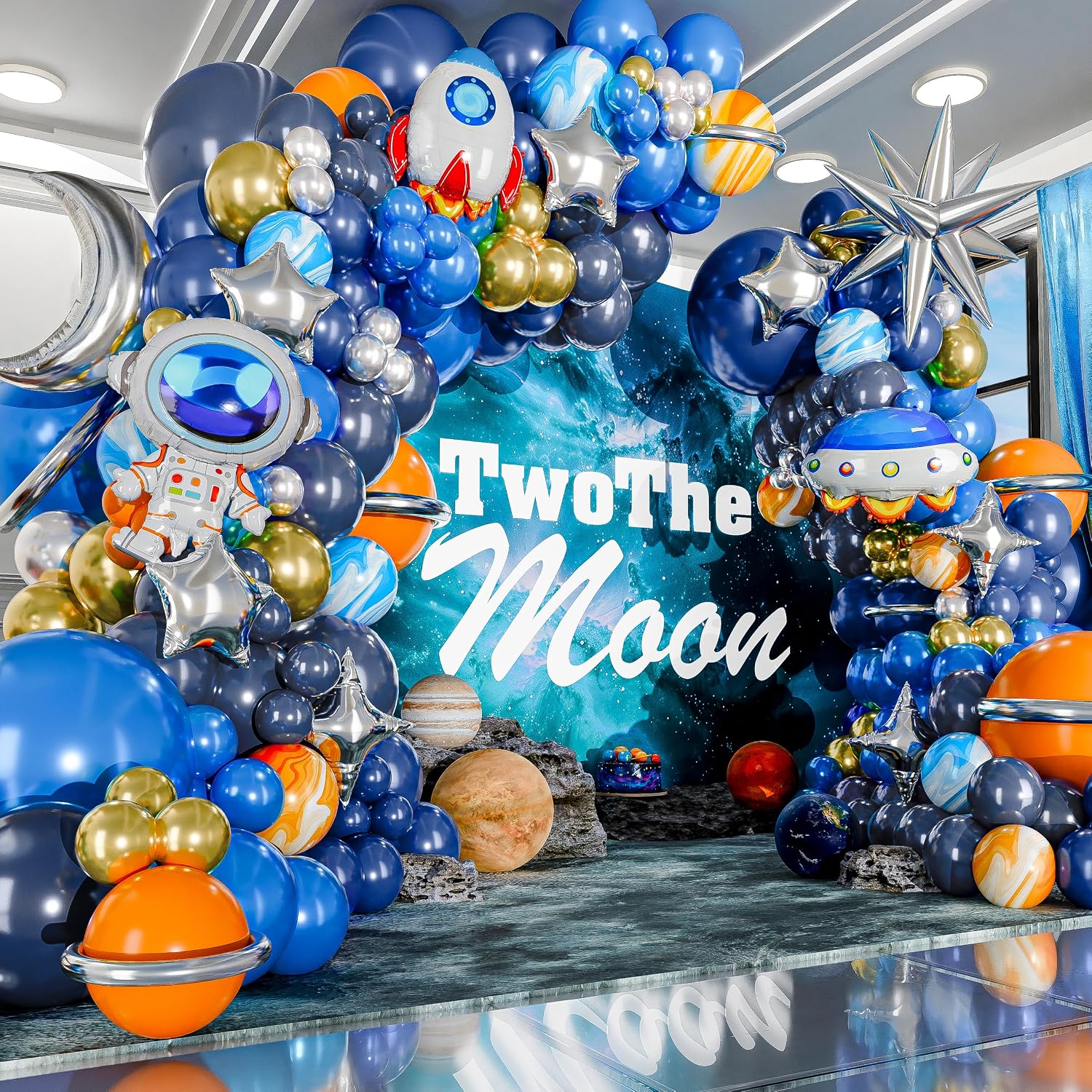 The Outer Space To The Moon Bl - đánh giá và giá Balloon Arch Kit