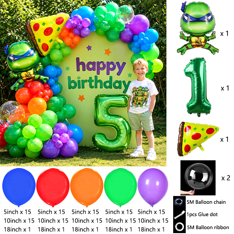 Kids Party Ninja Turtles Ballo - đánh giá và giá Balloon Arch Kit