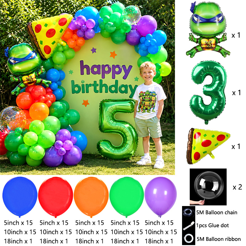 Kids Party Ninja Turtles Ballo - đánh giá và giá Balloon Arch Kit