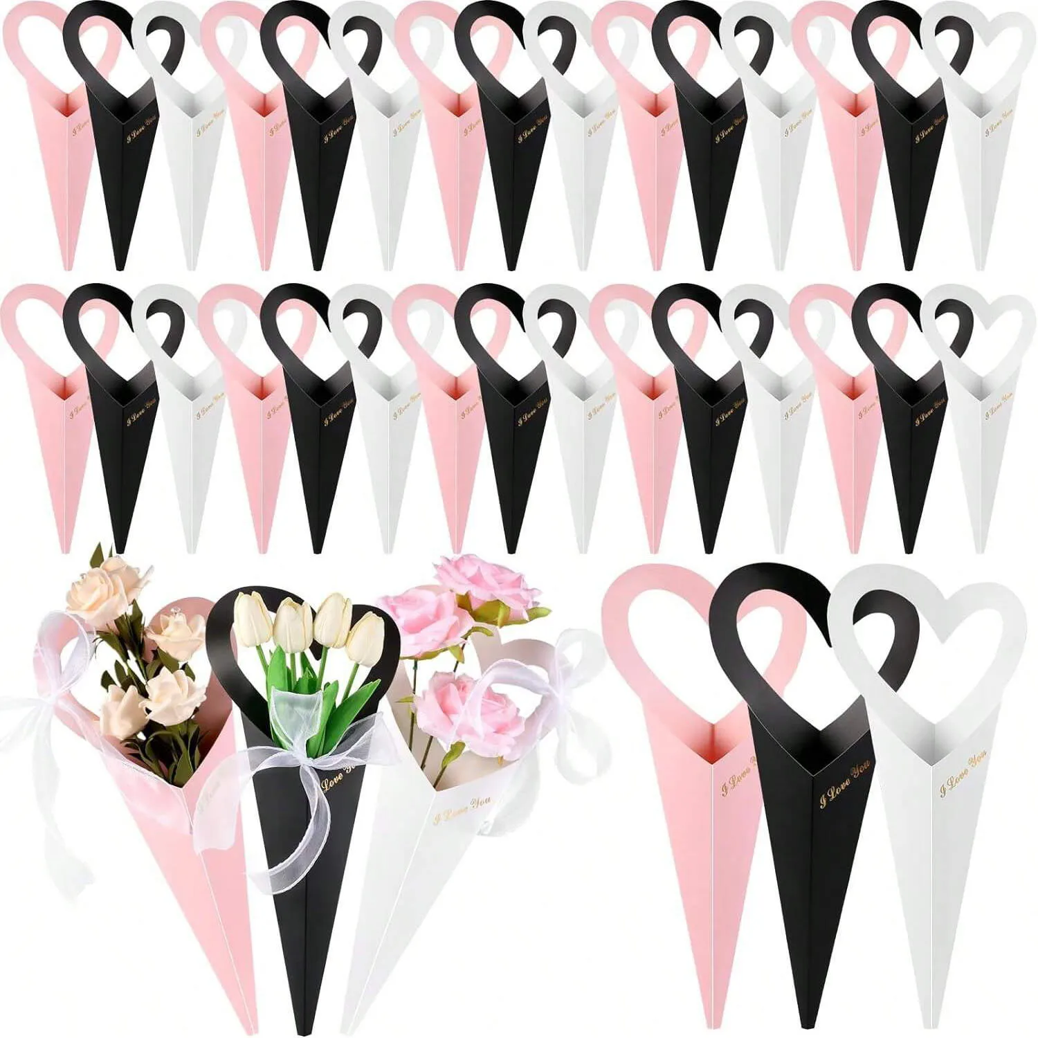 12/24/36pcs Bouquet Bag, Suita - đánh giá và giá Cotton Candy Cone